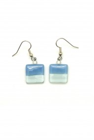 Color Blocked Square Earrings